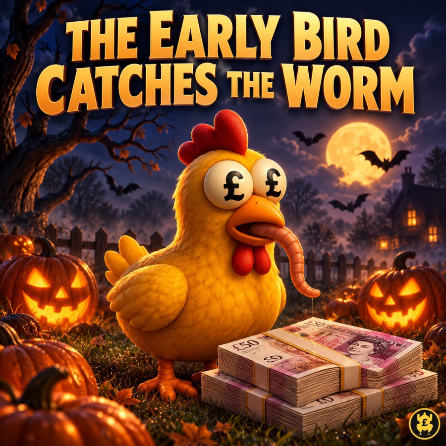 THE EARLY BIRD CATCHES THE WORM - 5 WINNERS