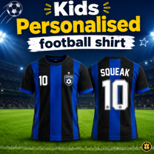 CHILDREN’S PERSONALISED FOOTBALL SHIRT